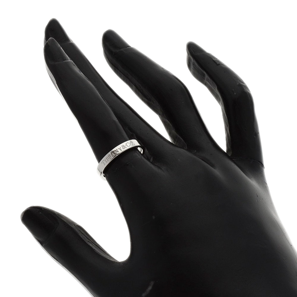 TIFFANY&Co. Flat band Ring Platinum PT950 Ladies [Used]