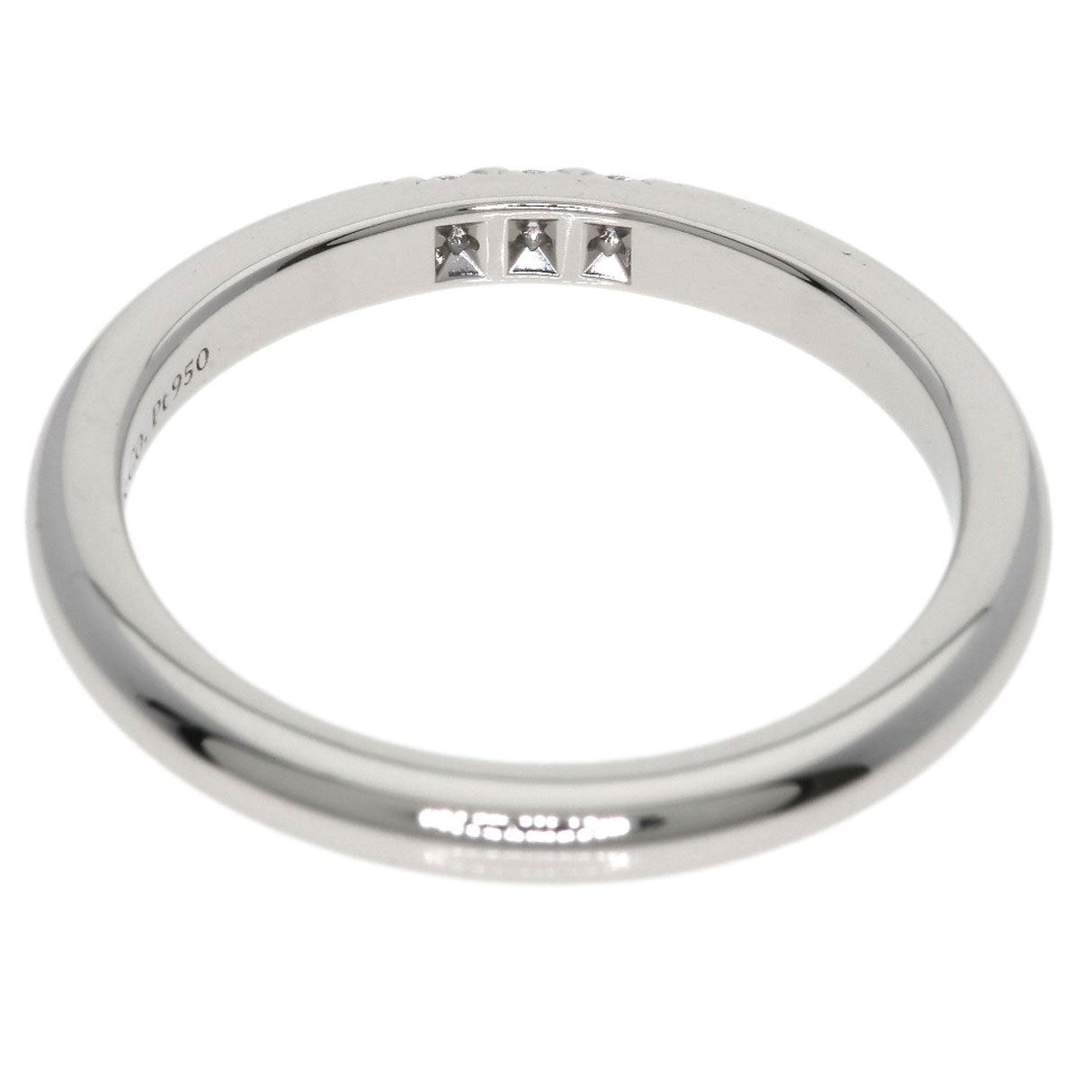 TIFFANY&Co. Forever 3P Diamond Ring Platinum PT950 Ladies [Used]