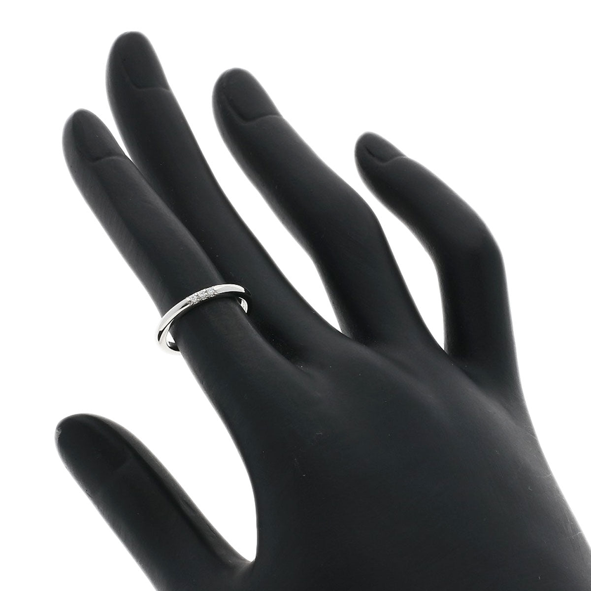 TIFFANY&Co. Forever 3P Diamond Ring Platinum PT950 Ladies [Used]