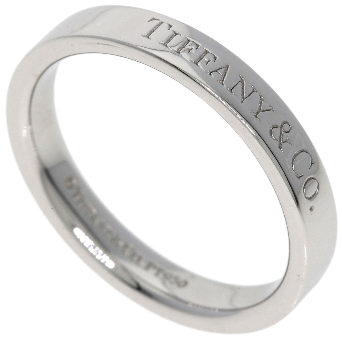 TIFFANY&Co. Flat band Ring Platinum PT950 Ladies [Used]