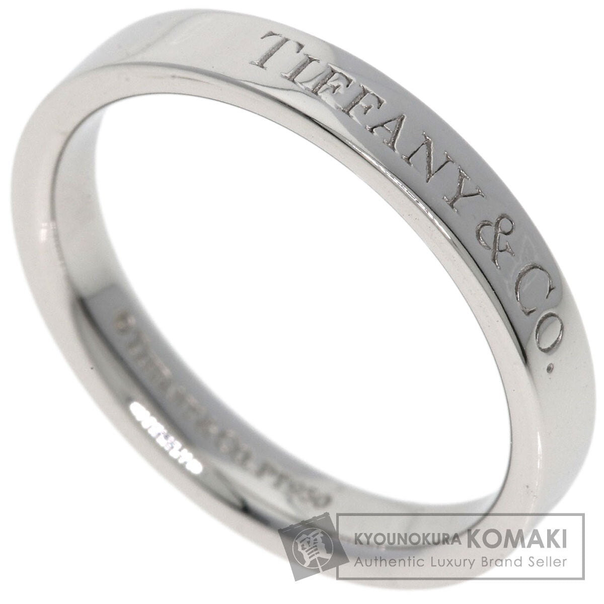 TIFFANY&Co. Flat band Ring Platinum PT950 Ladies [Used]