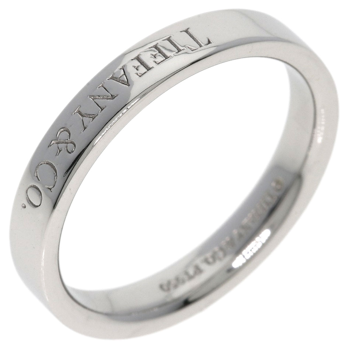 TIFFANY&Co. Flat band Ring Platinum PT950 Ladies [Used]