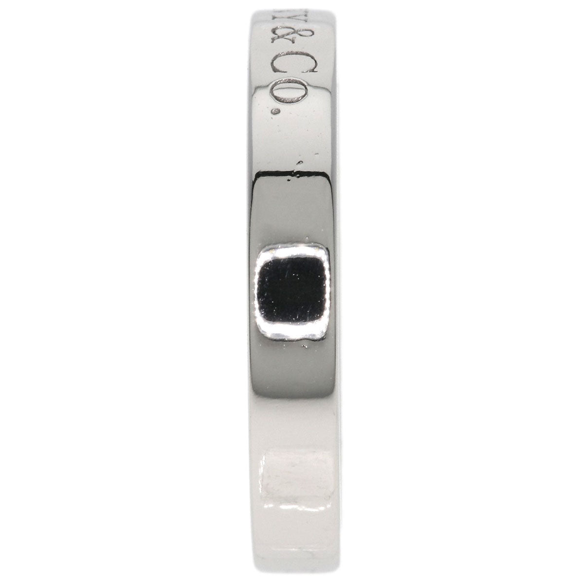 TIFFANY&Co. Flat band Ring Platinum PT950 Ladies [Used]