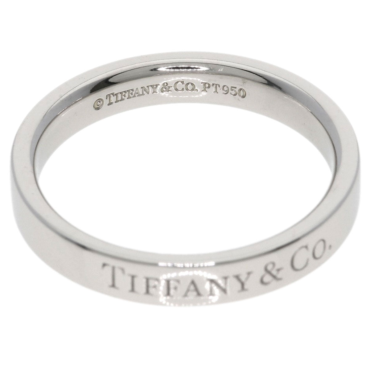 TIFFANY&Co. Flat band Ring Platinum PT950 Ladies [Used]