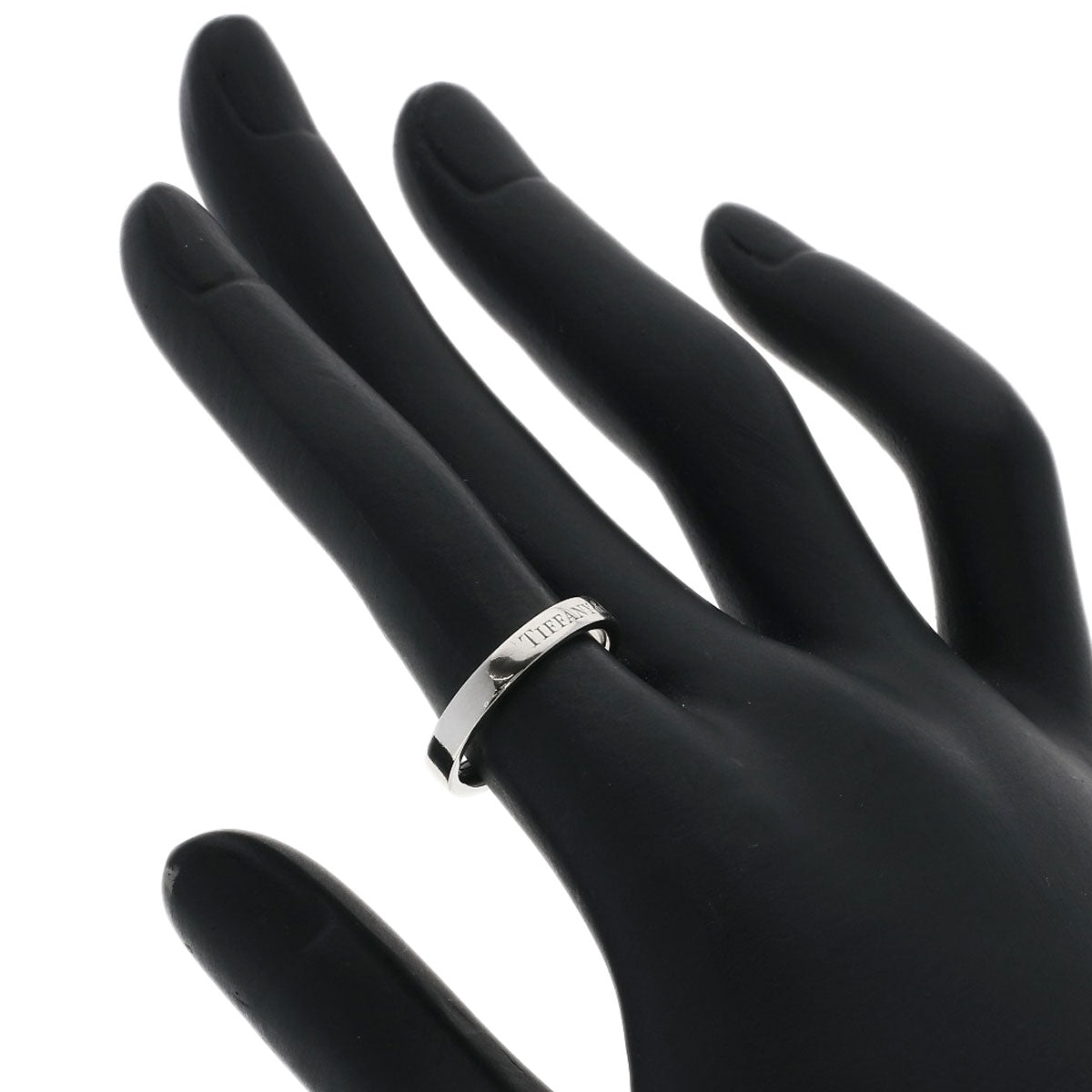 TIFFANY&Co. Flat band Ring Platinum PT950 Ladies [Used]