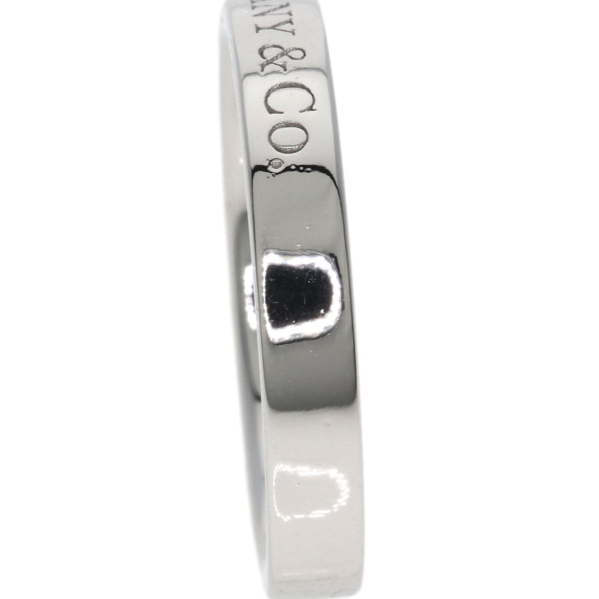 TIFFANY&Co. Flat band Ring Platinum PT950 Ladies [Used]