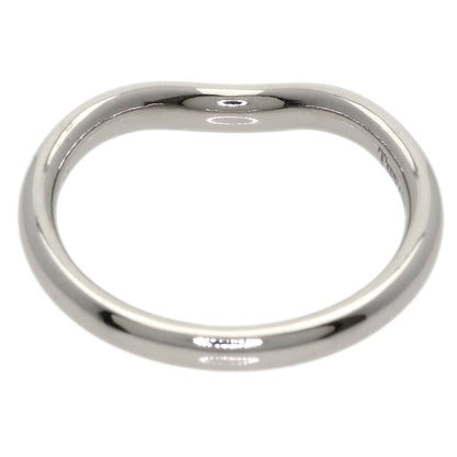 TIFFANY&Co. Curved band 3P Diamond Ring K18 White Gold Ladies [Used]