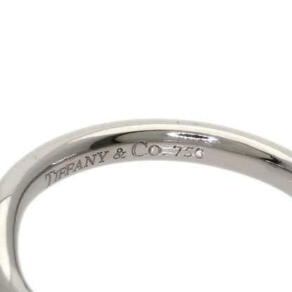 TIFFANY&Co. Curved band 3P Diamond Ring K18 White Gold Ladies [Used]