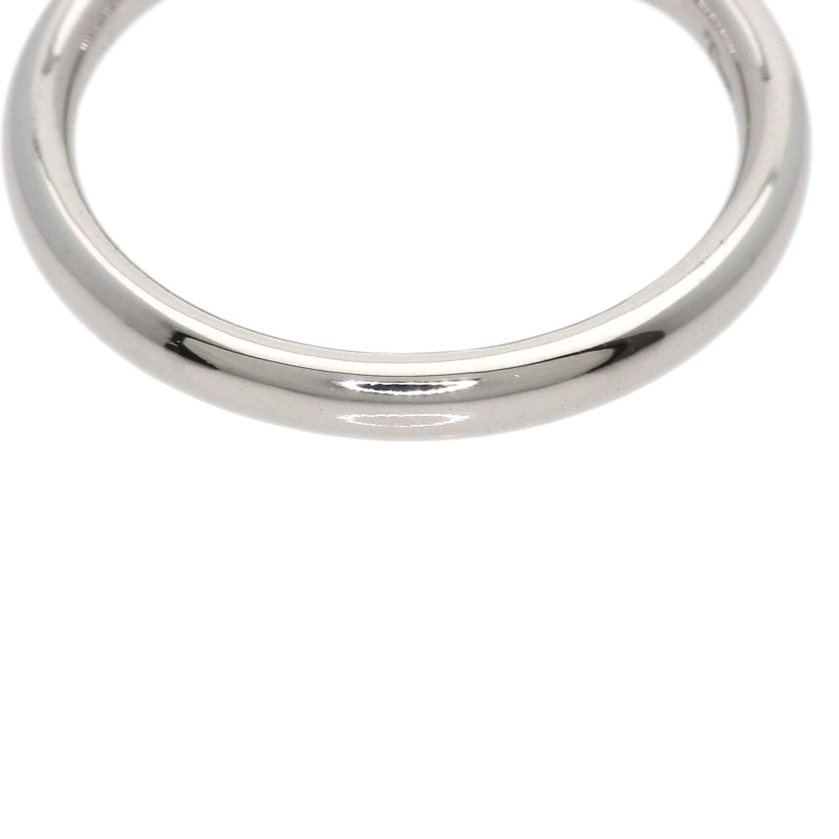 TIFFANY&Co. Curved band 3P Diamond Ring K18 White Gold Ladies [Used]