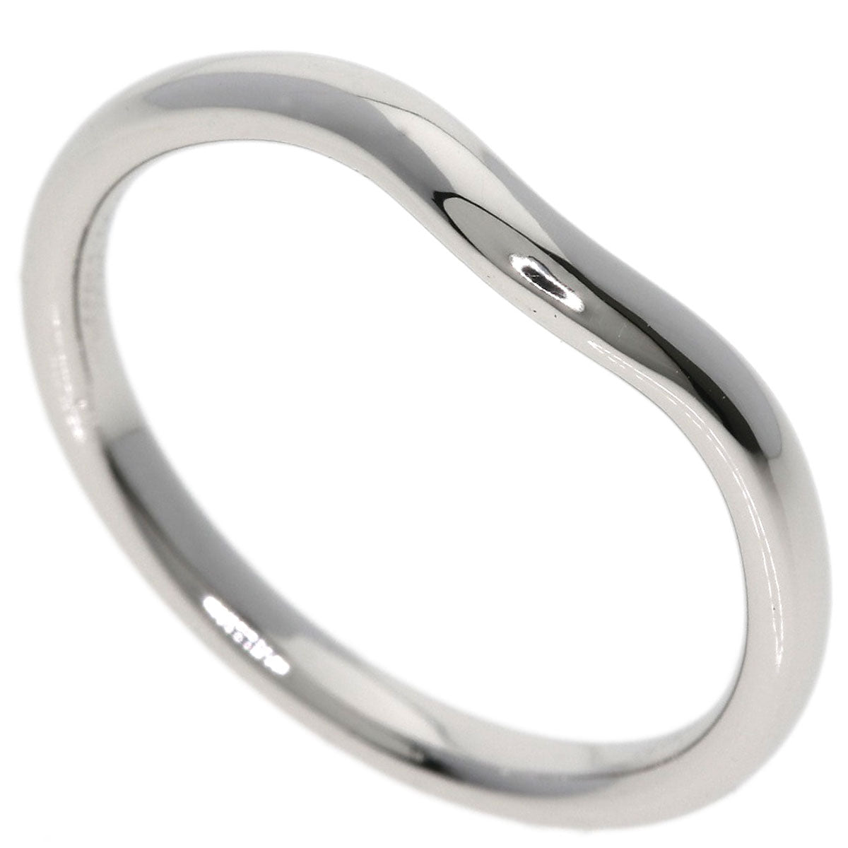 TIFFANY&Co. Curved band Ring Platinum PT950 Ladies [Used]