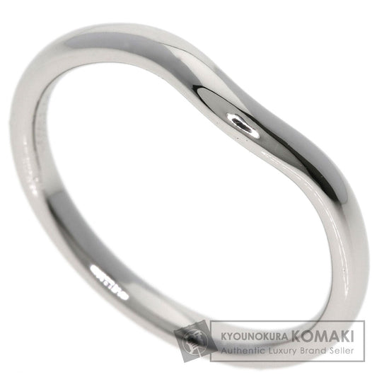 TIFFANY&Co. Curved band Ring Platinum PT950 Ladies [Used]