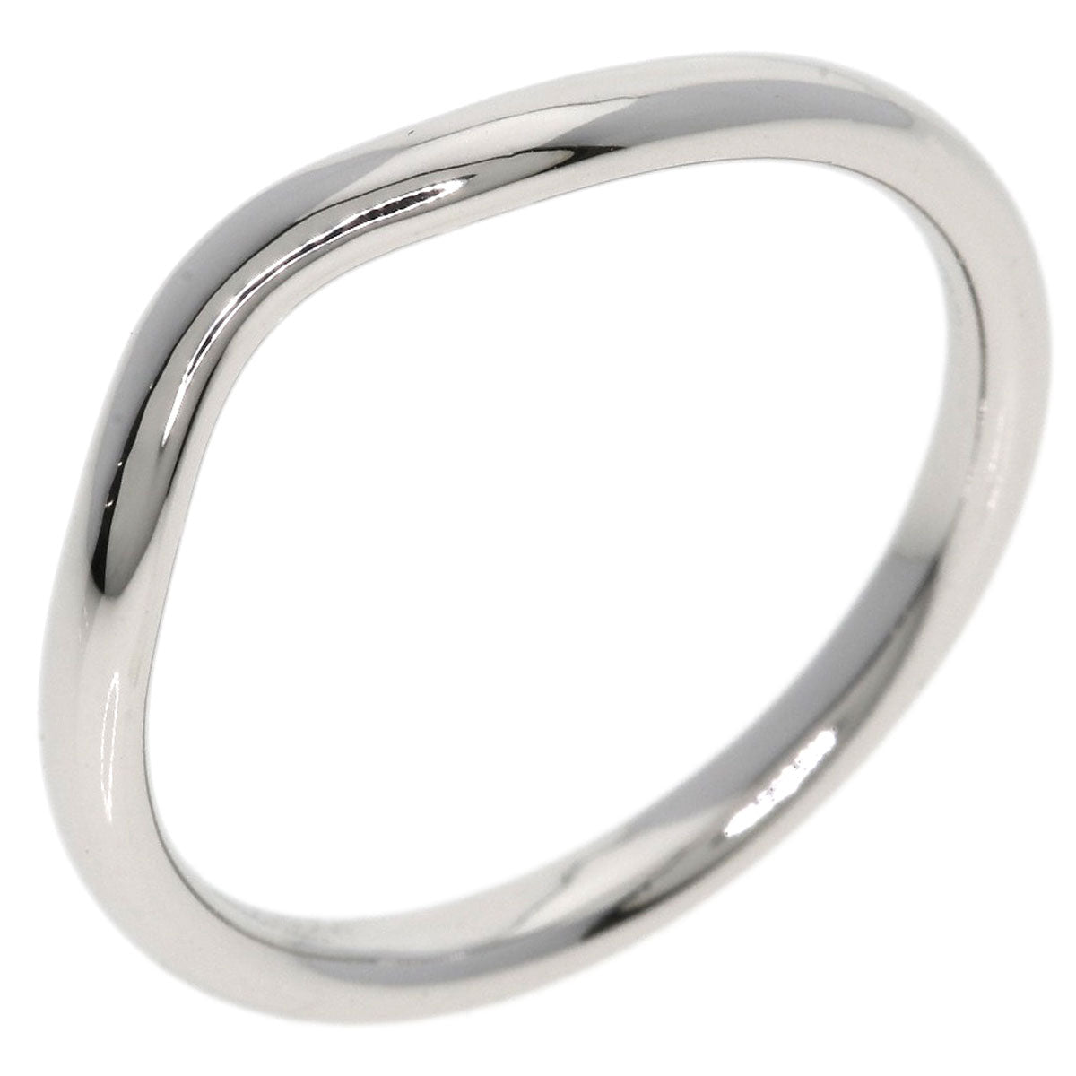 TIFFANY&Co. Curved band Ring Platinum PT950 Ladies [Used]