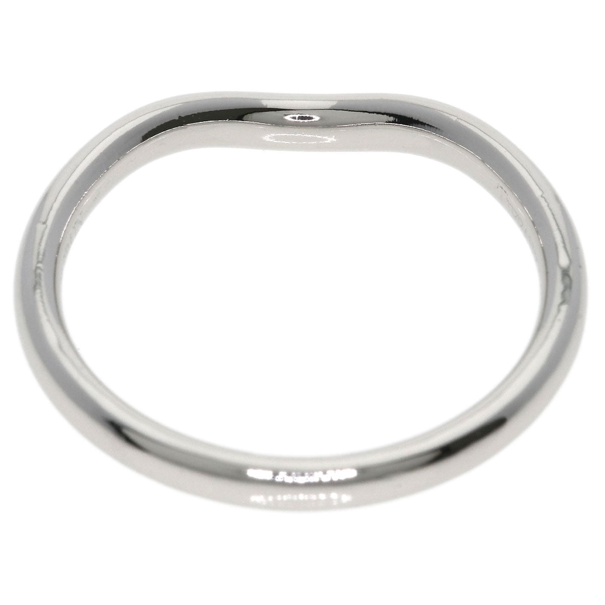 TIFFANY&Co. Curved band Ring Platinum PT950 Ladies [Used]