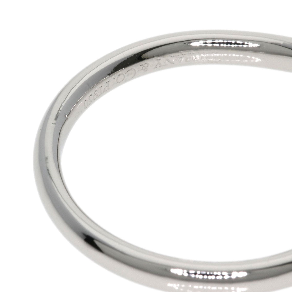 TIFFANY&Co. Curved band Ring Platinum PT950 Ladies [Used]
