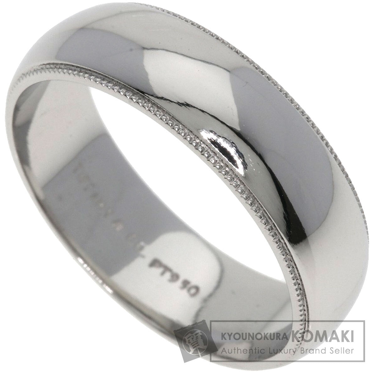 TIFFANY&Co. Milgrain Ring Platinum PT950 Ladies [Used]