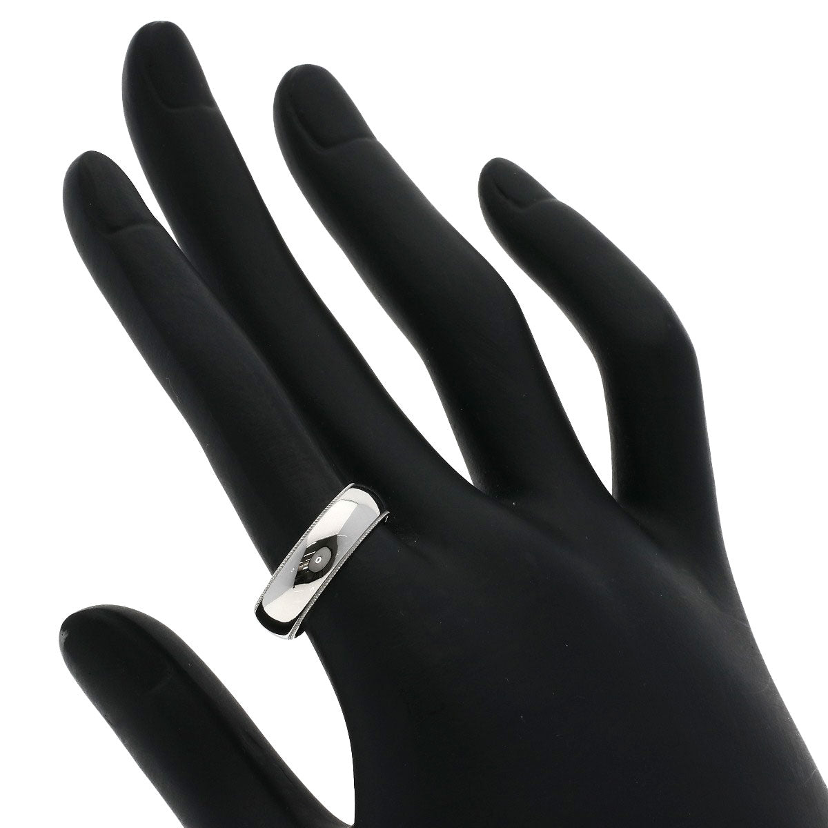 TIFFANY&Co. Milgrain Ring Platinum PT950 Ladies [Used]