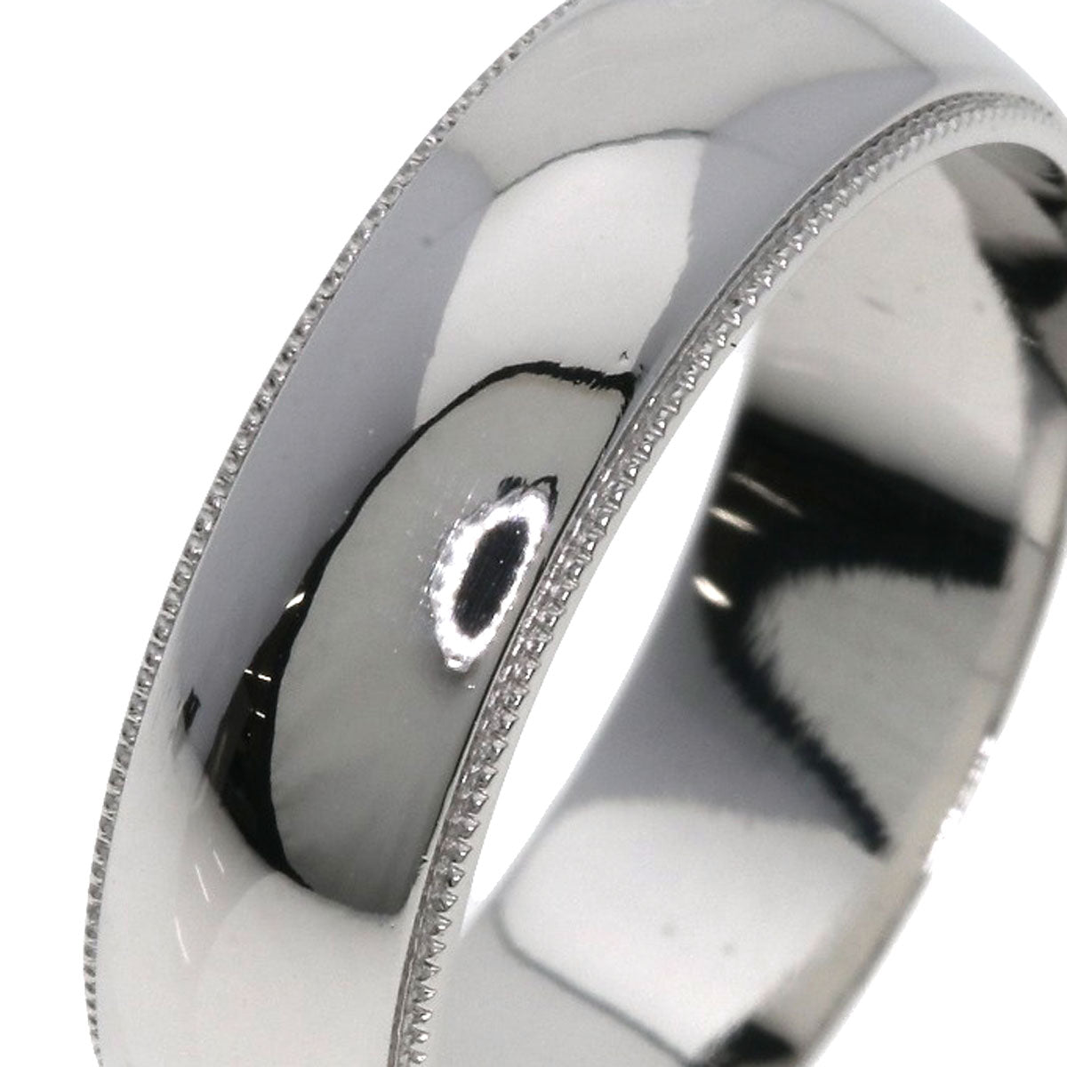 TIFFANY&Co. Milgrain Ring Platinum PT950 Ladies [Used]
