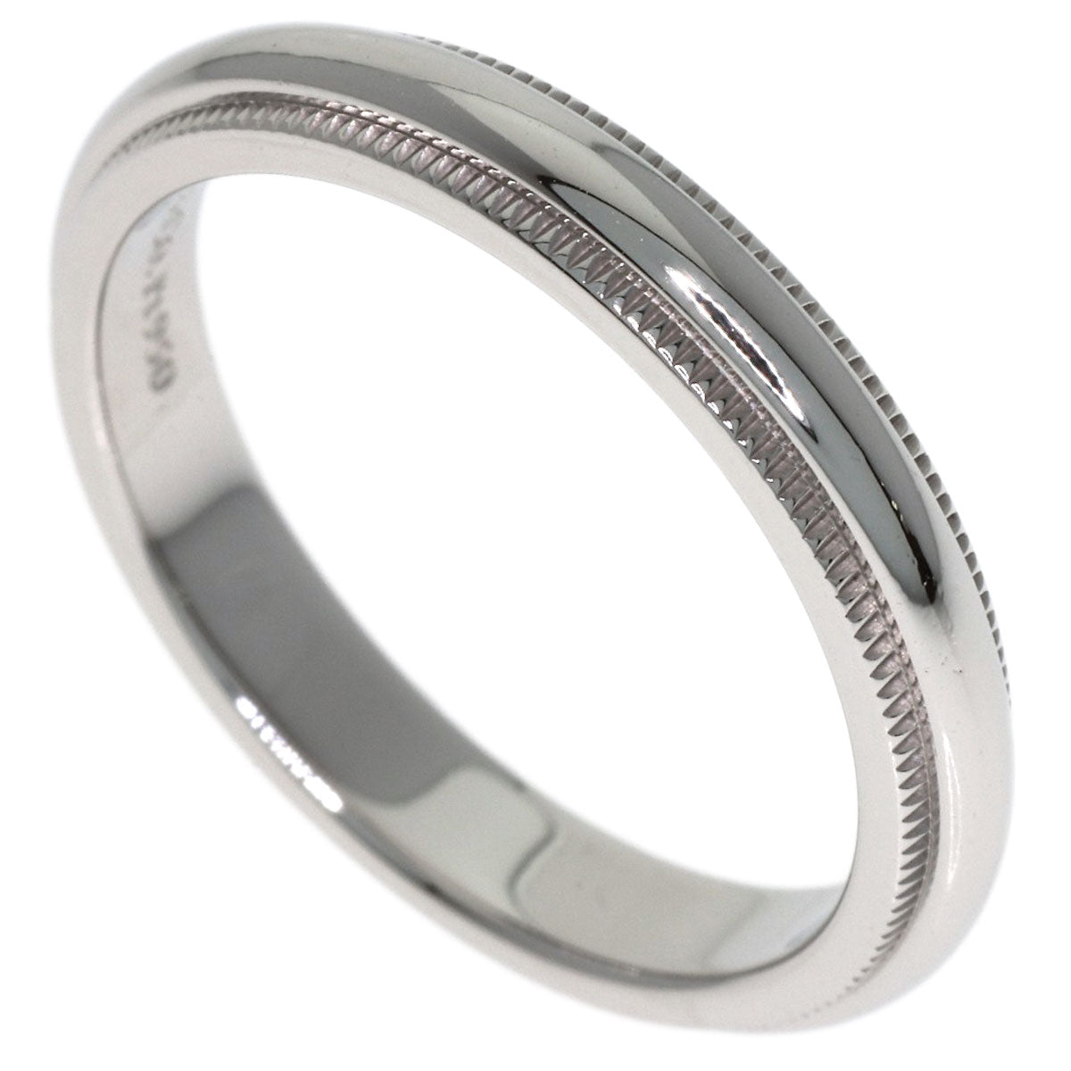 TIFFANY&Co. Milgrain Ring Platinum PT950 Ladies [Used]