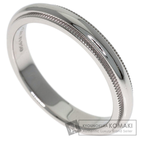 TIFFANY&Co. Milgrain Ring Platinum PT950 Ladies [Used]