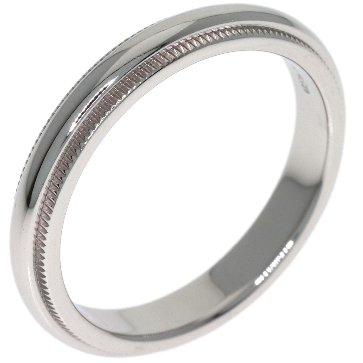 TIFFANY&Co. Milgrain Ring Platinum PT950 Ladies [Used]