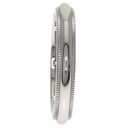 TIFFANY&Co. Milgrain Ring Platinum PT950 Ladies [Used]