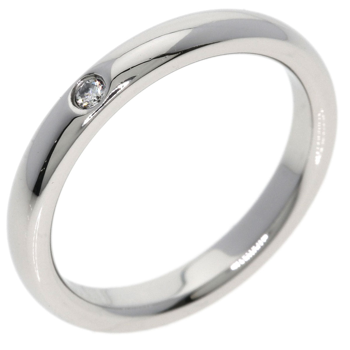 TIFFANY&Co. Wedding 1P Diamond Ring Platinum PT950 Ladies [Used]