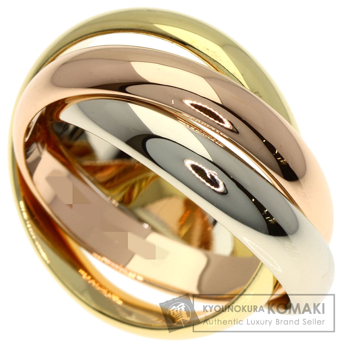 カルティエ トリニティ #48 リング・指輪 K18イエローゴールド/K18PG/K18WG レディース 【中古】【CARTIER】