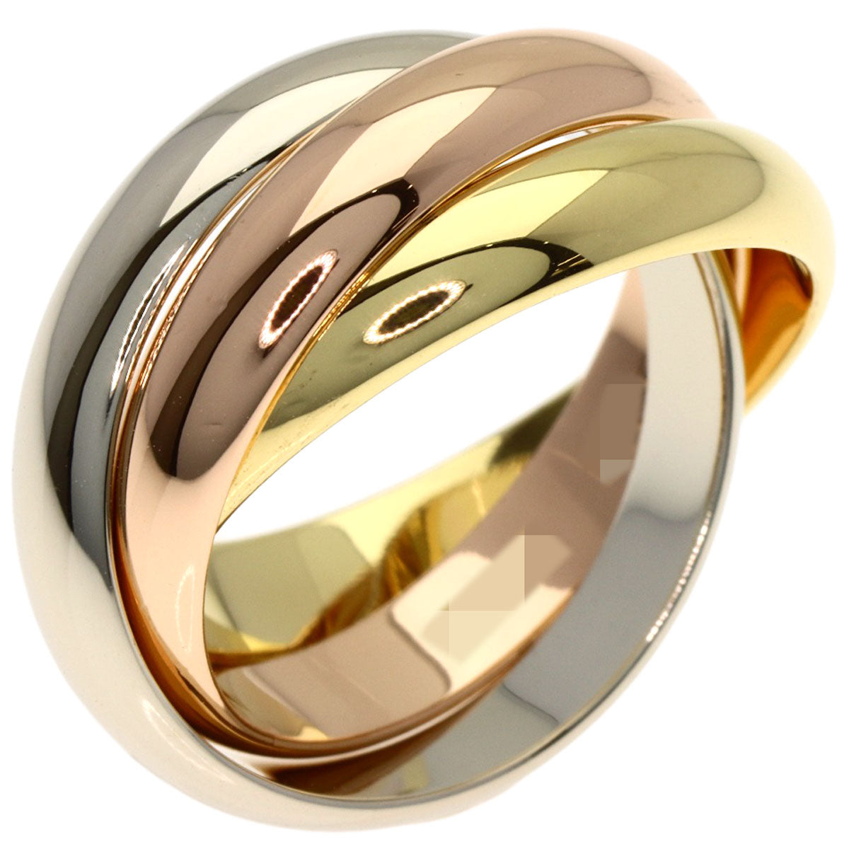 カルティエ トリニティ #48 リング・指輪 K18イエローゴールド/K18PG/K18WG レディース 【中古】【CARTIER】