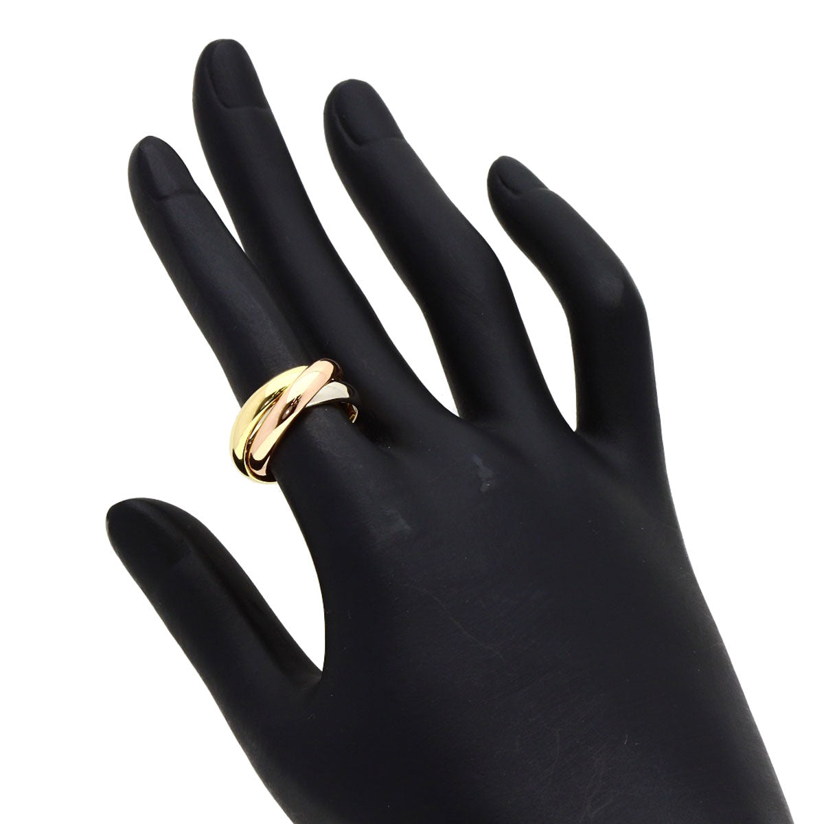 カルティエ トリニティ #48 リング・指輪 K18イエローゴールド/K18PG/K18WG レディース 【中古】【CARTIER】
