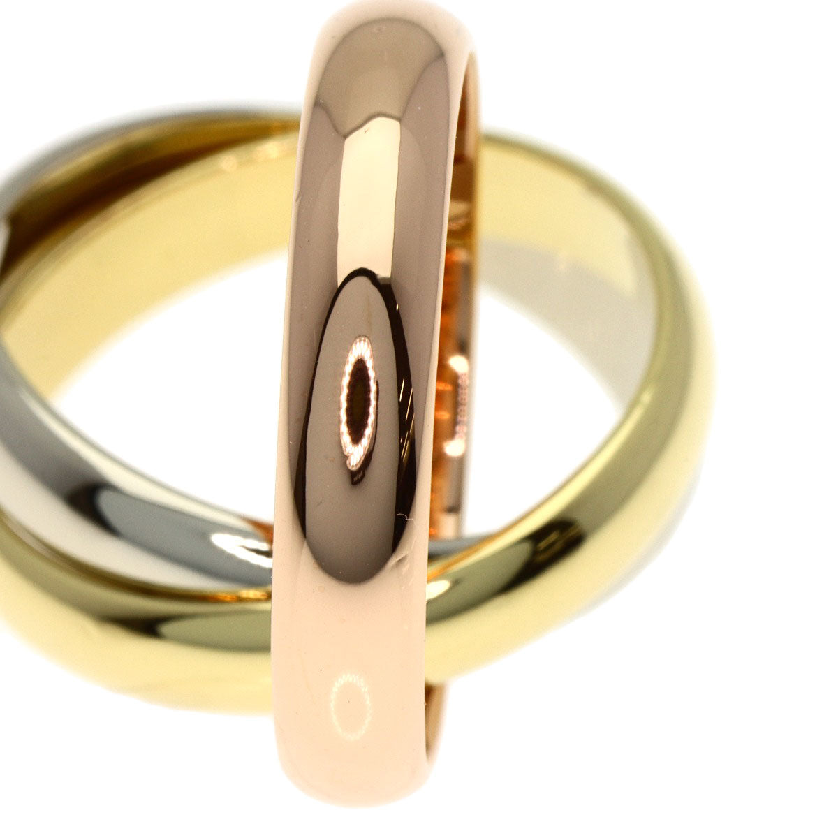 カルティエ トリニティ #48 リング・指輪 K18イエローゴールド/K18PG/K18WG レディース 【中古】【CARTIER】