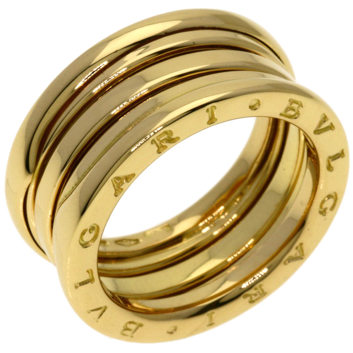 BVLGARI B.zero1 3 band #52 Ring K18 Yellow Gold Ladies [Used]