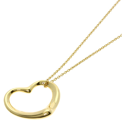TIFFANY&Co. Open heart Necklace K18 Yellow Gold Ladies [Used]