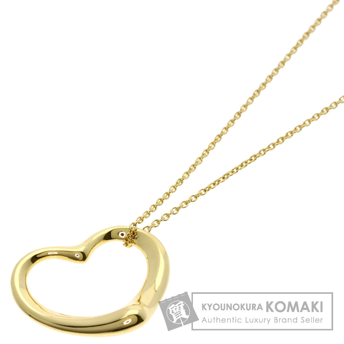 TIFFANY&Co. Open heart Necklace K18 Yellow Gold Ladies [Used]