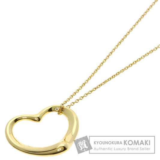 TIFFANY&Co. Open heart Necklace K18 Yellow Gold Ladies [Used]
