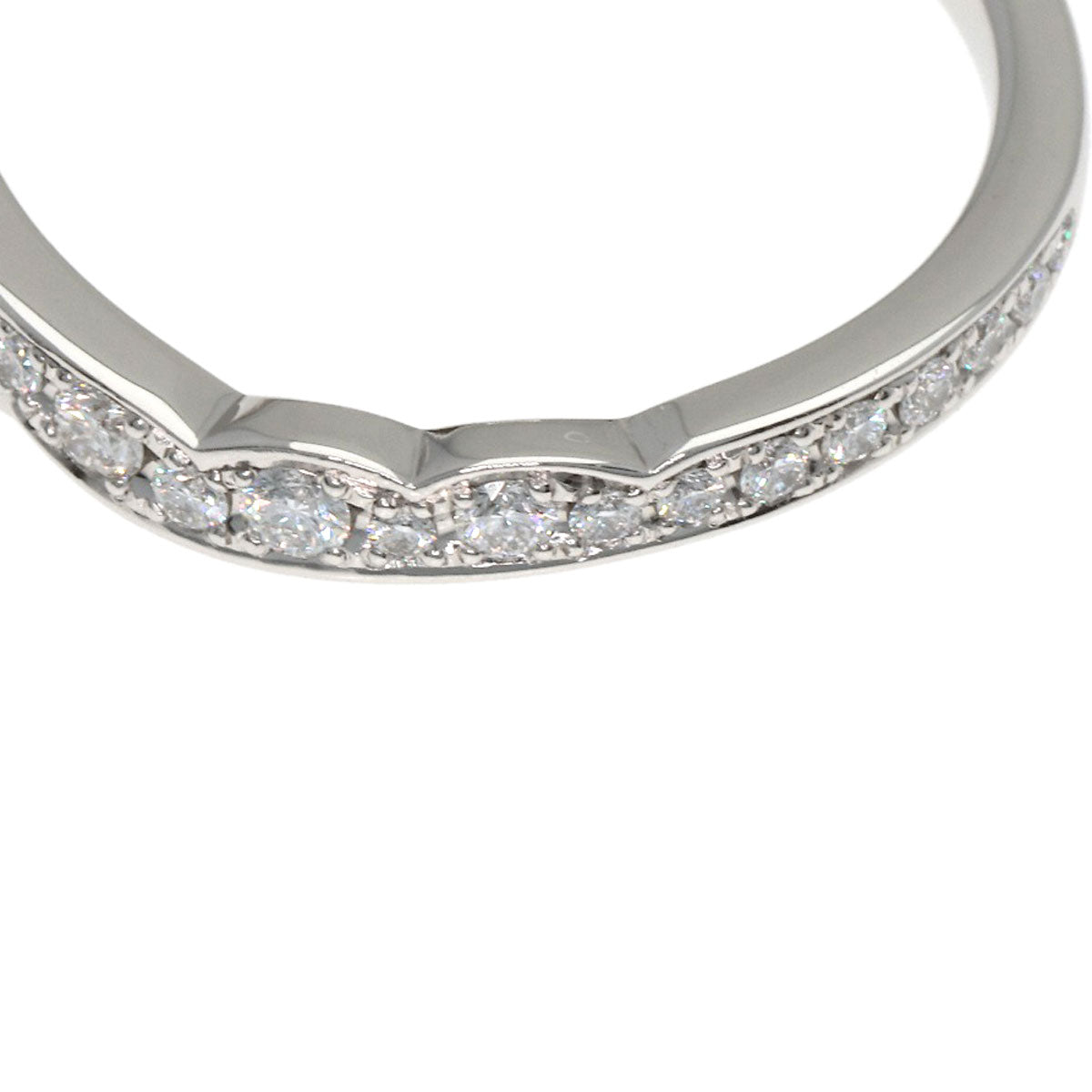 ニワカ ハーフ エタニティ ダイヤモンド リング・指輪 プラチナPT950 レディース 【中古】【NIWAKA】