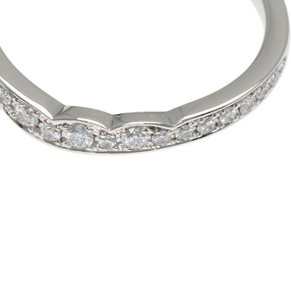 ニワカ ハーフ エタニティ ダイヤモンド リング・指輪 プラチナPT950 レディース 【中古】【NIWAKA】