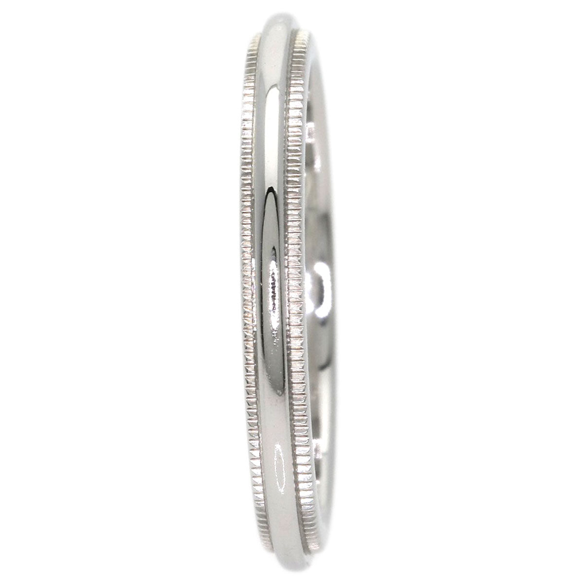 TIFFANY&Co. Milgrain Ring Platinum PT950 Ladies [Used]