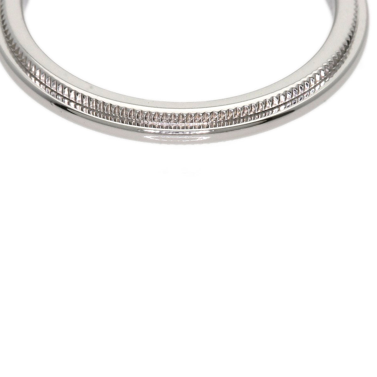 TIFFANY&Co. Milgrain Ring Platinum PT950 Ladies [Used]