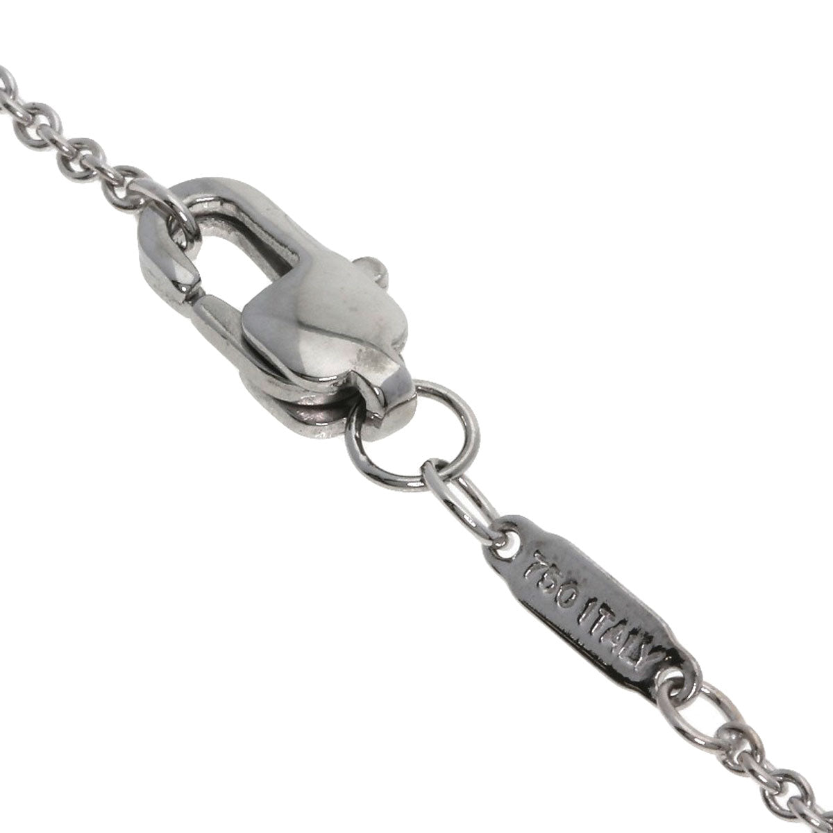 TIFFANY&Co. Double Bar 1837 Diamond Necklace K18 White Gold Ladies [Used]