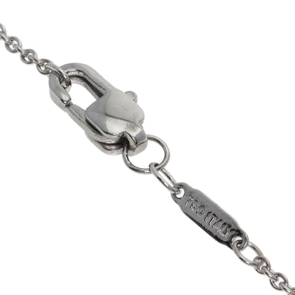 TIFFANY&Co. Double Bar 1837 Diamond Necklace K18 White Gold Ladies [Used]