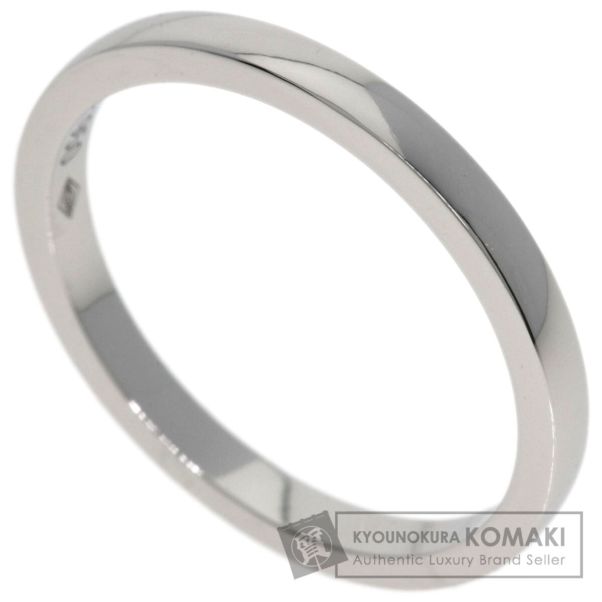 CARTIER Band Ring #55 Ring Platinum PT950 Ladies [Used]