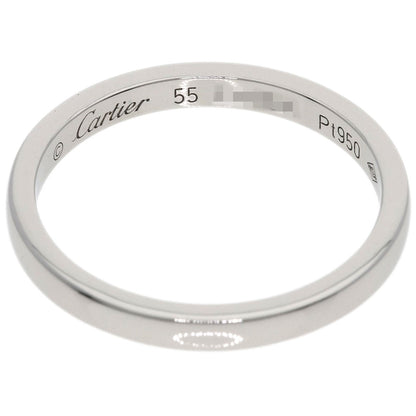 CARTIER Band Ring #55 Ring Platinum PT950 Ladies [Used]