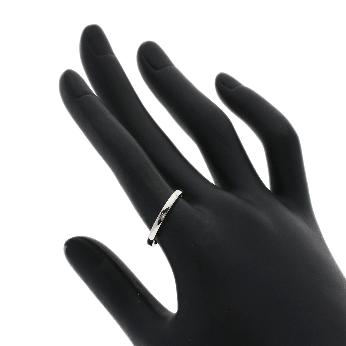 CARTIER Band Ring #55 Ring Platinum PT950 Ladies [Used]