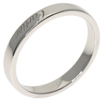 CARTIER Engraved # 55 Ring Platinum PT950 Ladies [Used]