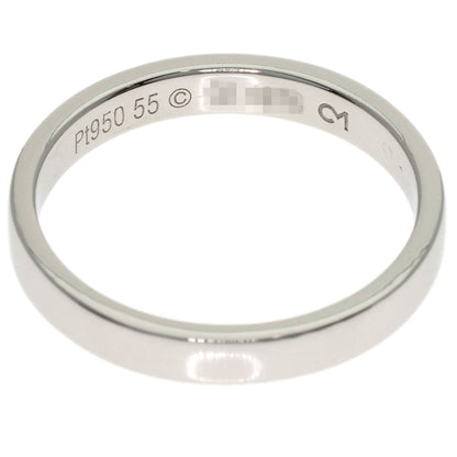 CARTIER Engraved # 55 Ring Platinum PT950 Ladies [Used]