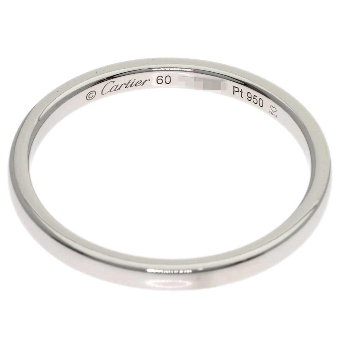 CARTIER Wedding #60 Ring Platinum PT950 Ladies [Used]
