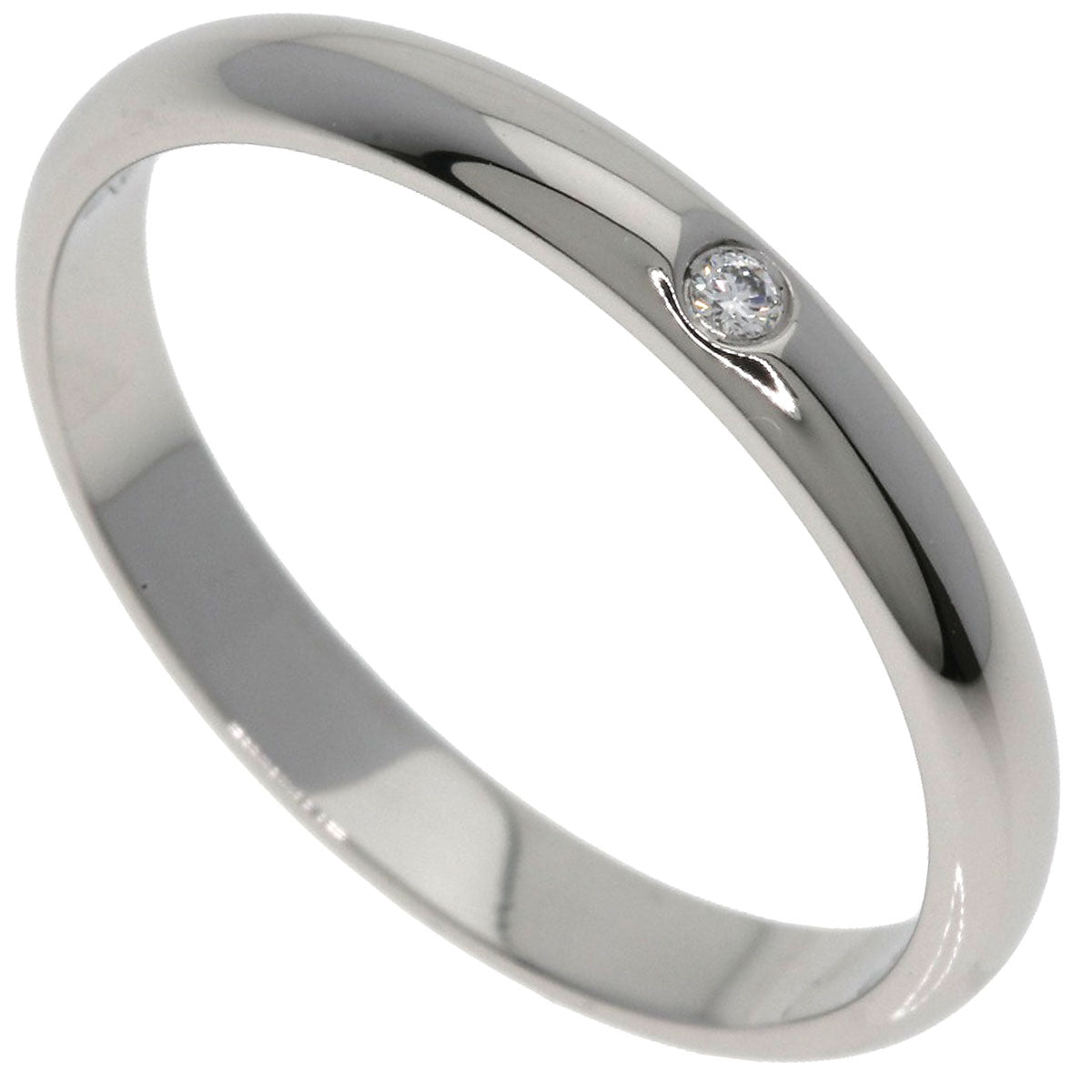 CARTIER Wedding 1P Diamond #51 Ring Platinum PT950 Ladies [Used]