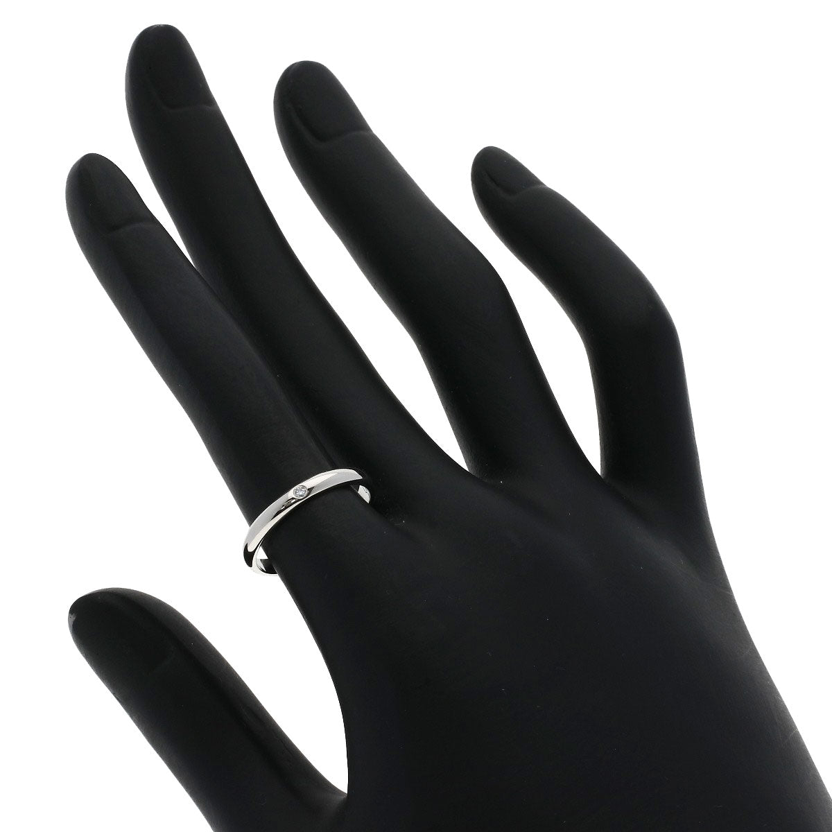 CARTIER Wedding 1P Diamond #51 Ring Platinum PT950 Ladies [Used]
