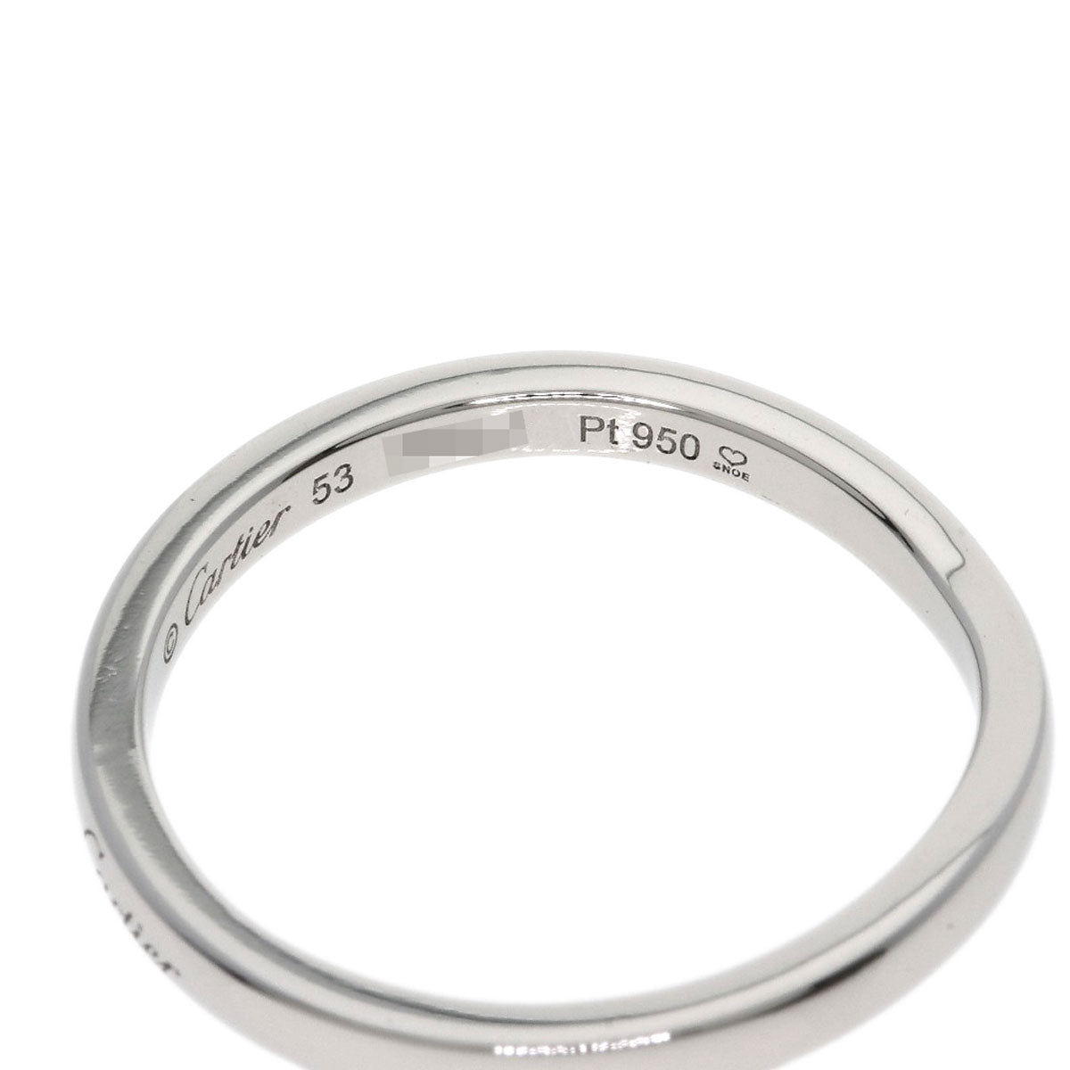 CARTIER Ballerina Curve #53 Ring Platinum PT950 Ladies [Used]