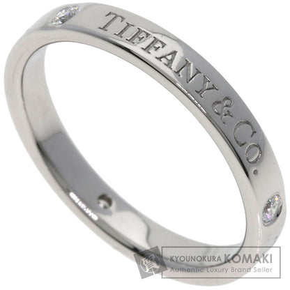 TIFFANY&Co. Flat band 3P Diamond Ring Platinum PT950 Ladies [Used]